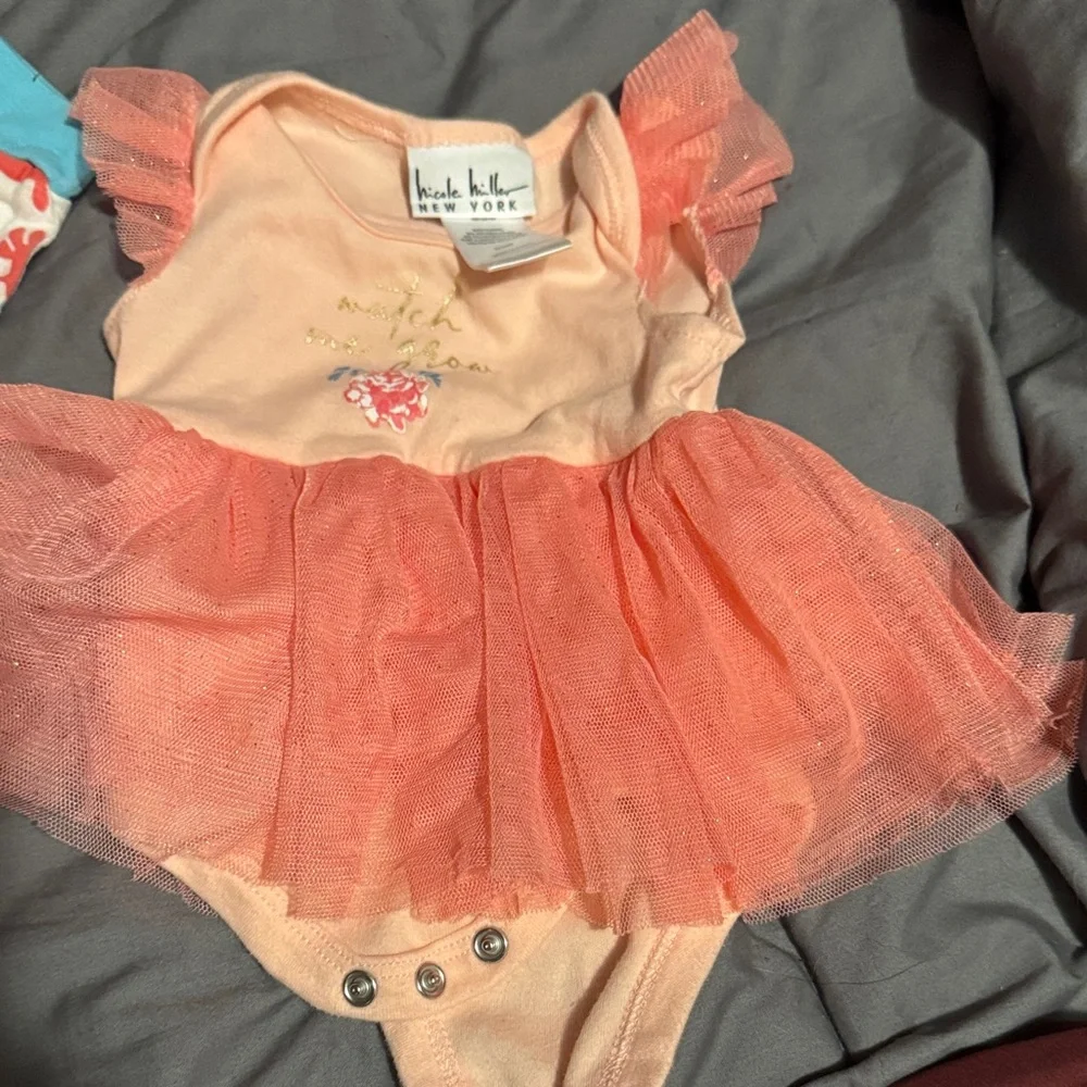 Charming Peach Tulle Romper